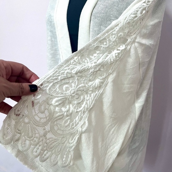 NEWH&M White Long Open-Front Cardigan - Picture 5 of 5